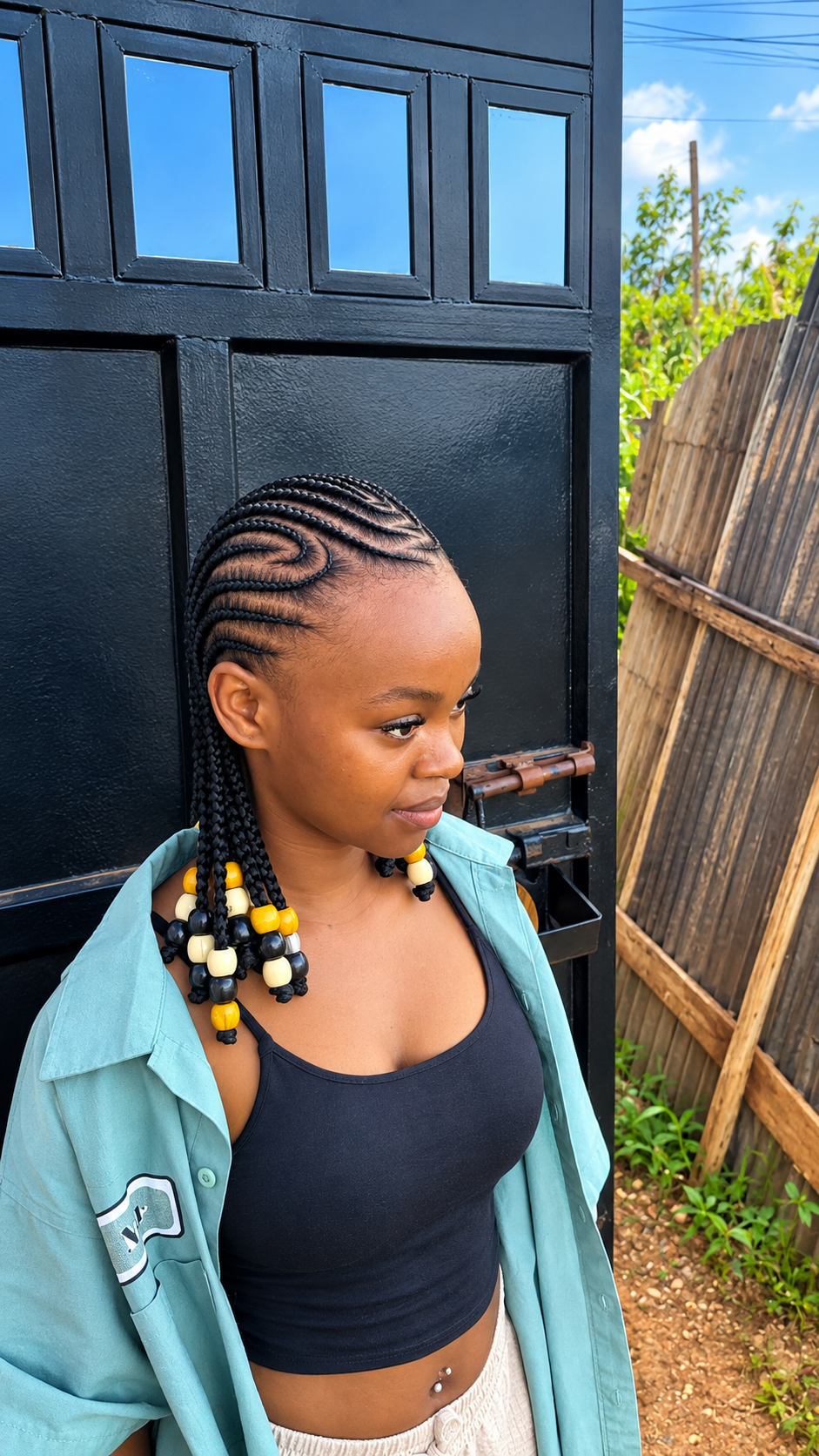 Classic cornrows hairstyle