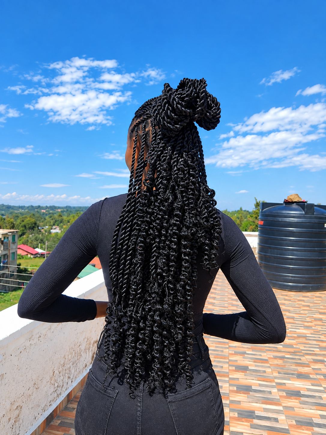 Knotless twists hairstyle